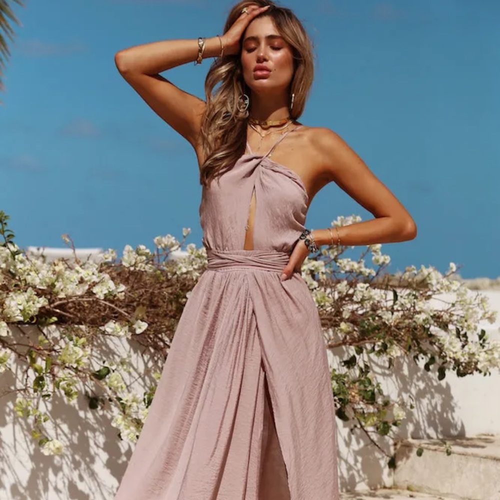 Hello Molly STOP MOTION MAXI DRESS MOCHA- Never worn Medium